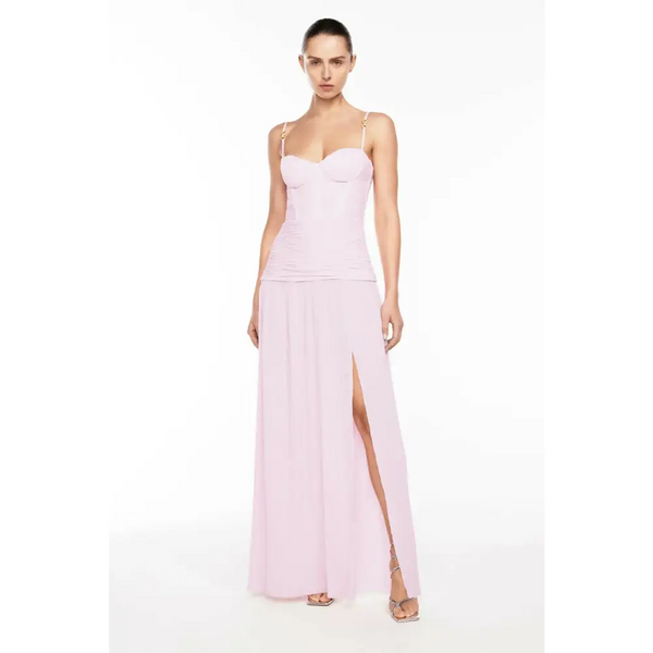 open lace back dress Manning Cartell Double Time Pleat Dress Hydrangea Pink