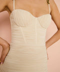 Manning Cartell Double Time Pleat Dress in Nougat - Dresses