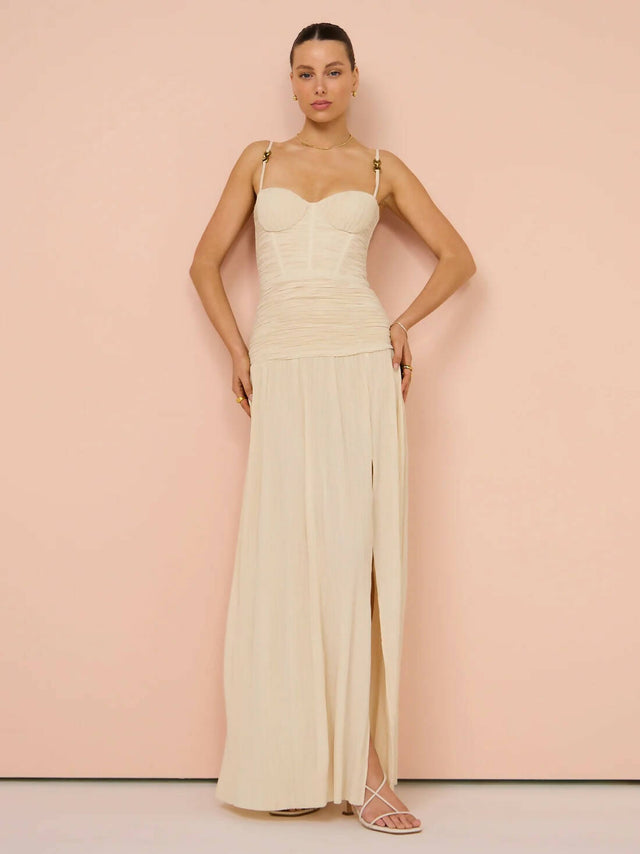 Manning Cartell Double Time Pleat Dress in Nougat - Dresses
