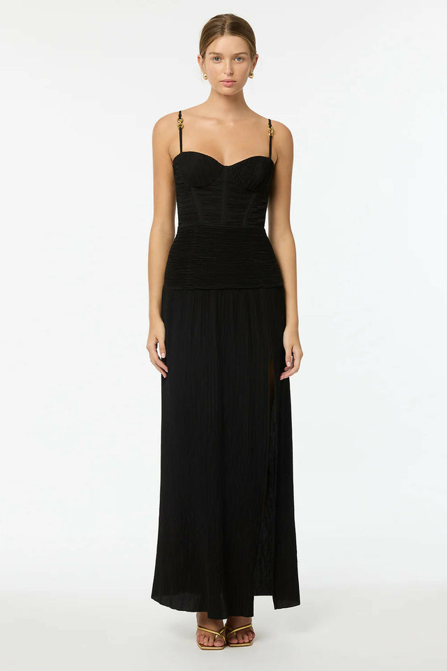 Manning Cartell Double Time Pleat Maxi Black - 8 / Black - Dresses