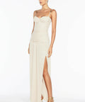 Manning Cartell Double Time Pleat Maxi Dress - 8 / Nougat - Dresses