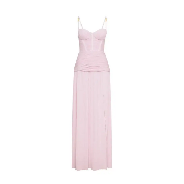Manning Cartell Double Time Pleat Maxi Dress Hydrangea Size AU 10 - 10 / Pink - Dresses