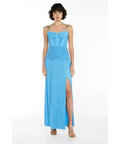 Manning Cartell Double Time Pleat Maxi Dress in Cerulean Blue - Dresses