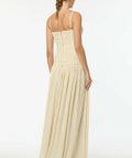 Manning Cartell Double Time Pleat Maxi Dress in Nougat Size 8 - 8 / Cream - Dresses