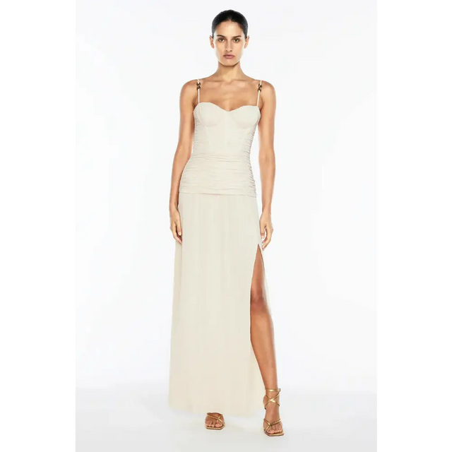 Manning Cartell Double Time Pleat Maxi Dress Nougat Size 8 - 8 / Brown - Dresses