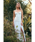 Manning Cartell Double Time Pleat Maxi Dress White Size 8 & 12 - Dresses