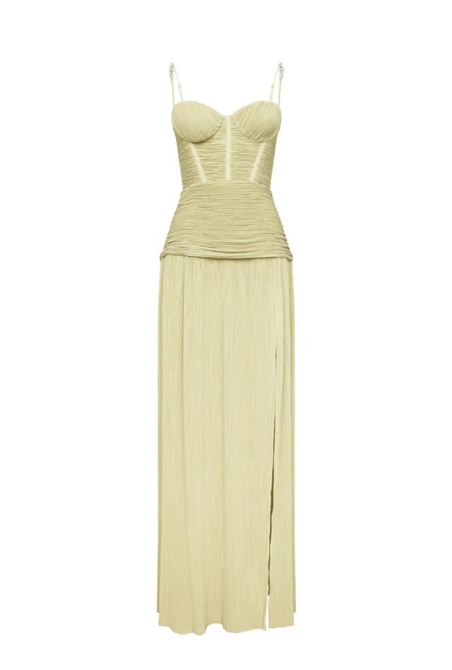 Manning Cartell Double Time Pleat Maxi Pistachio - Dresses