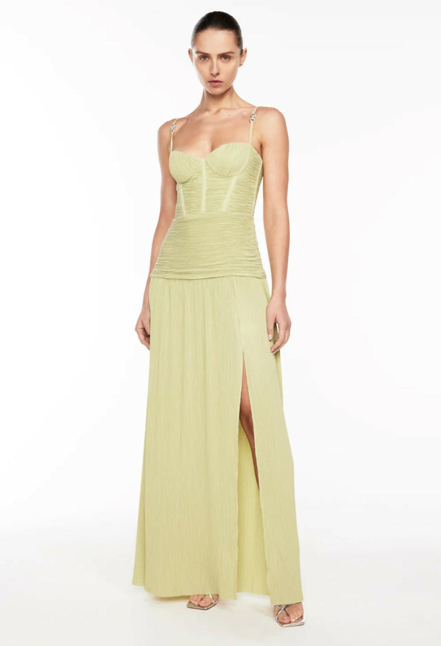 Manning Cartell Double Time Pleat Maxi Pistachio - Dresses