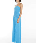 DoubleTimePleatStraplessDress2
