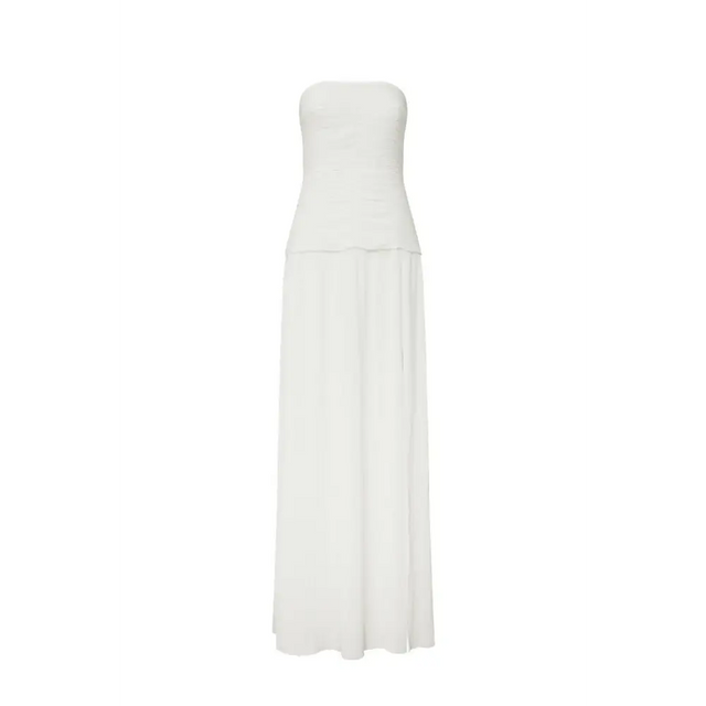 Manning Cartell Double Time Pleat Strapless Dress White Size 6 & 8 - Dresses