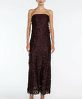 Manning Cartell Extreme Supreme Column Dress in Mulberry Size 8 - 8 / Burgundy - Dresses