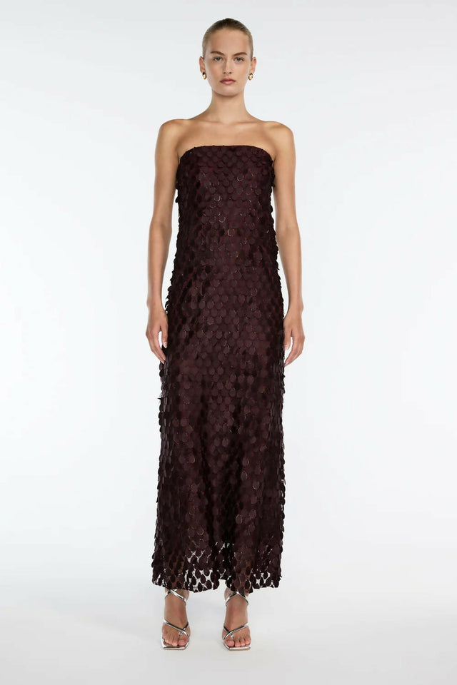white cut out maxi dress Adoria Sequin Cut Out Maxi Dress - White