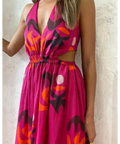 Manning & Cartell Fiesta Halter Maxi Dress - 10 / Multi - Dresses