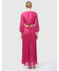 Manning Cartell Lyrical Colours Maxi Dress - Long Sleeve - 12 / Pink - Dresses