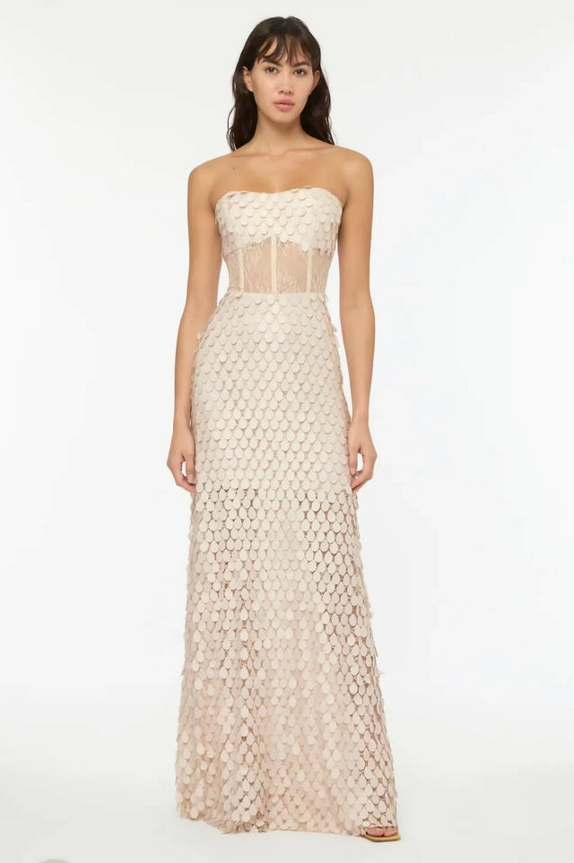 Manning Cartell Supreme Extreme Strapless Gown In Chalk Size 6 - 6 / White - Dresses