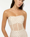 Manning Cartell Supreme Extreme Strapless Gown in Chalk Size 8 - 8 / White - Dresses