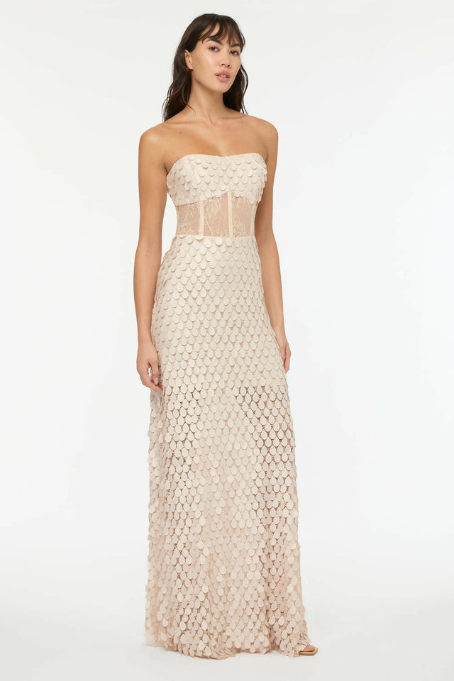 Manning Cartell Supreme Extreme Strapless Gown in Chalk Size 8 - 8 / White - Dresses