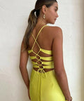 Manning Cartell Time to Shine Slip Dress in Lime - 8 / Yellow - Dresses