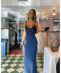 Manning Cartell Tuning in Chains Dress - 6 / Navy Blue - Dresses