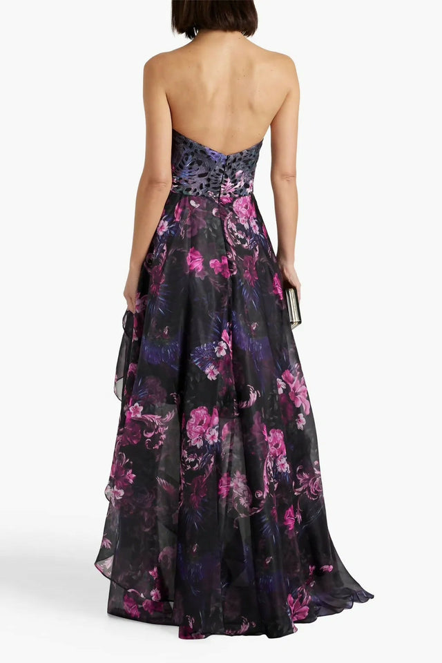 Marchessa Notte Chiffon Gown Floral Size 12 - 12 / Floral - Dresses