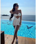 Mars The Label ‘Knotted’ Bandeau Mini - XS / White - Dresses
