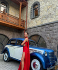 MonacoRedDresswithscarf6