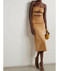 Maygel Coronel Dorato Dress - 6 / Gold - Dresses