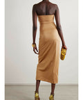 Maygel Coronel Dorato Dress - 6 / Gold - Dresses