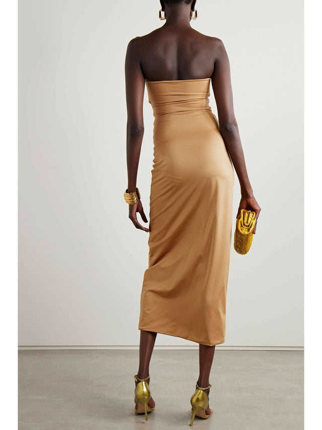 Maygel Coronel Dorato Dress - 6 / Gold - Dresses