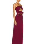 Maygel Coronel Veranera Gown in Burgundy / Wine - 8 / Red - Dresses