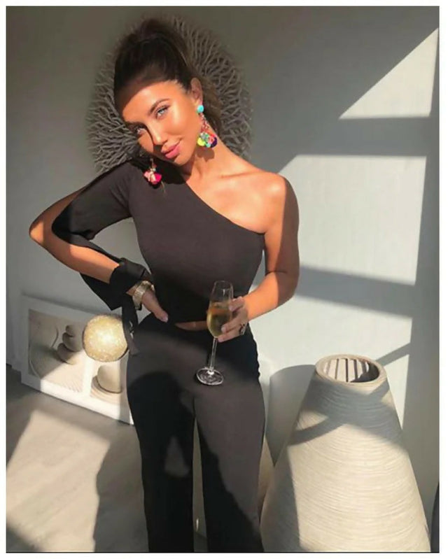 MB The Label Layla Jumpsuit - 10 / Black - Jumpsuit