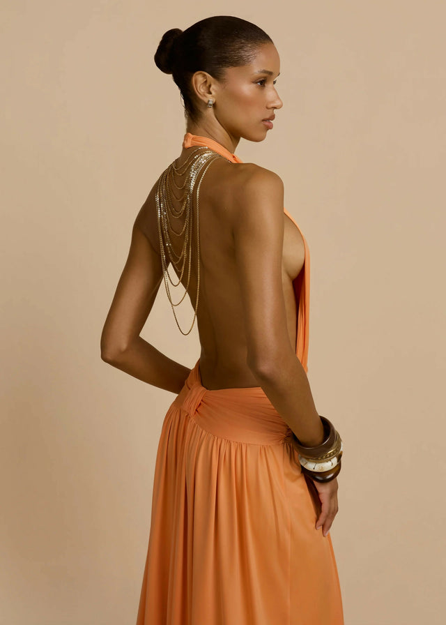 Arcina Ori Santina Dress in Tangerine