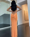 Melani The Label ‘Cristina’ Gown - XS / Orange - Dresses