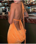 Melani The Label ‘Cristina’ Gown - XS / Orange - Dresses