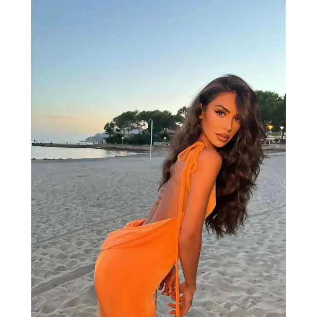 Melani The Label ‘Cristina’ Gown - XS / Orange - Dresses