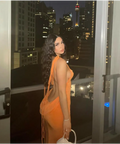 Melani The Label ‘Cristina’ Gown - XS / Orange - Dresses