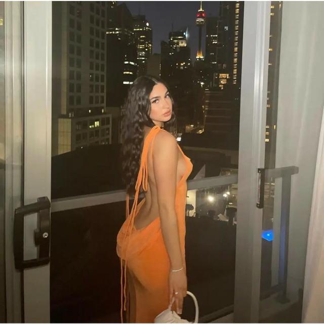 Melani The Label ‘Cristina’ Gown - XS / Orange - Dresses