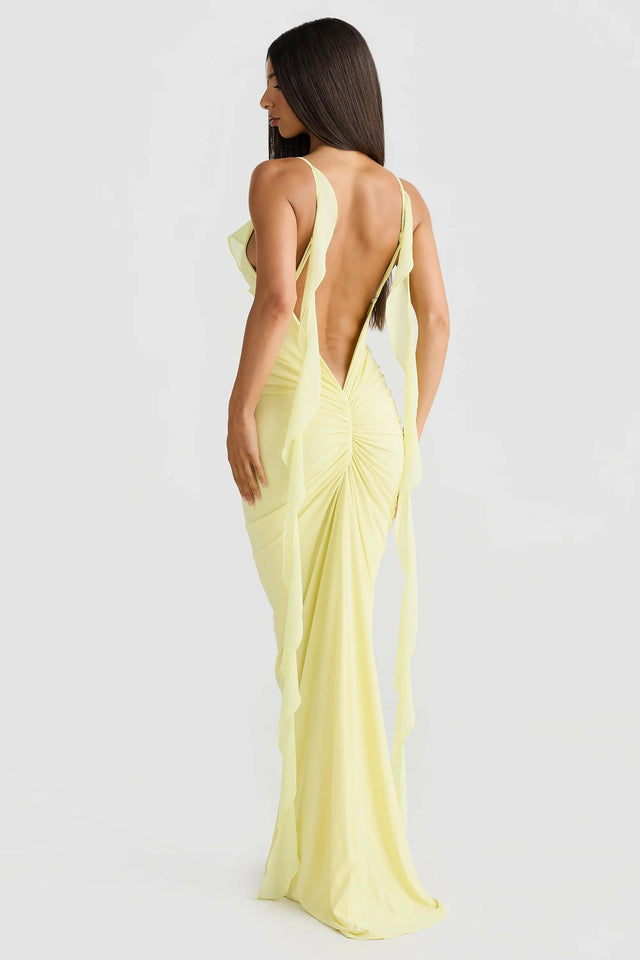 Melani The Label Daniela Gown Yellow - 8 / Yellow - Dresses