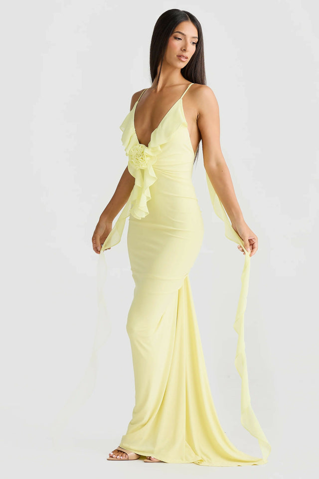 Melani The Label Daniela Gown Yellow - 8 / Yellow - Dresses