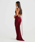 Melani The Label - Gia Gown in Wine - 6 / Red - Dresses