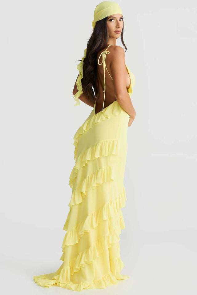 Melani The Label Milana Gown Yellow - 8 / Yellow - Dresses