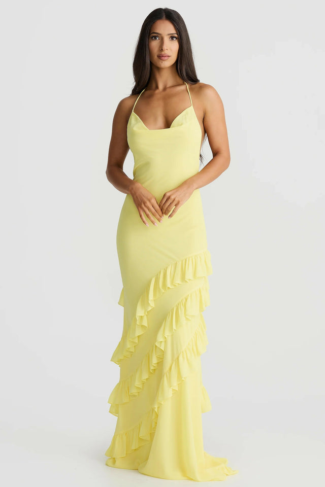 Melani The Label Milana Gown Yellow - 8 / Yellow - Dresses