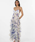 Menti Santorini Iris Flower Maxi Dress - Dresses