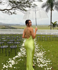 Meshki Alena One Shoulder Maxi - 6 / Green - Dresses