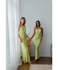 Meshki Alena One Shoulder Maxi - 6 / Green - Dresses