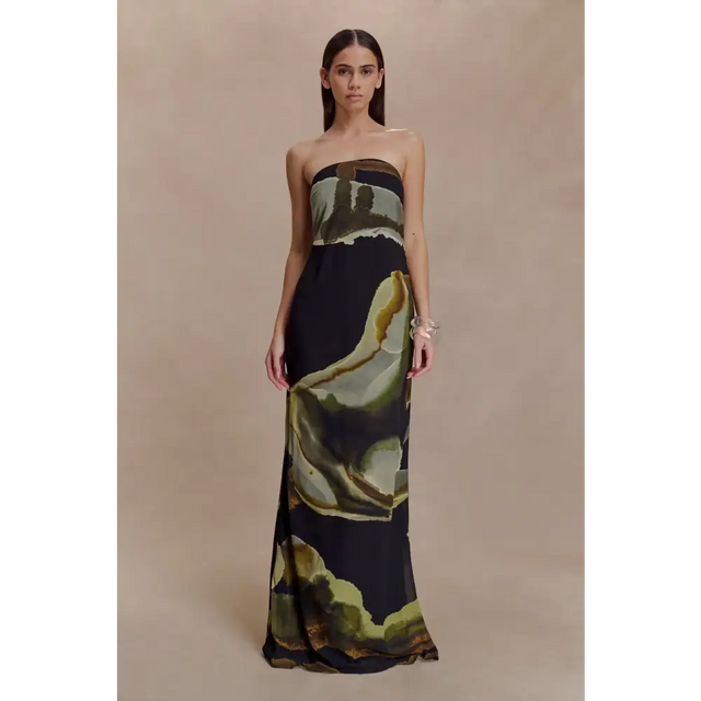 Meshki - Amaya Strapless Chiffon Maxi Dress - Green | Passion For Fashion Meshki - Amaya Strapless Chiffon Maxi Dress - Green | Passion For Fashion