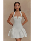 Meshki Calipso Halter Mini - 12 / White - Dresses