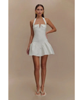 Meshki Calipso Halter Mini - 12 / White - Dresses