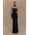 Meshki Caspian Slink Mesh Off Shoulder Black Size 8 - 8 / Black - Dresses