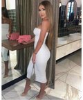 Meshki ‘Cassidy’ Strapless Midi - 6 / White - Dresses